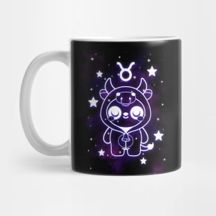 Taurus kawaii zodiac sign Mug